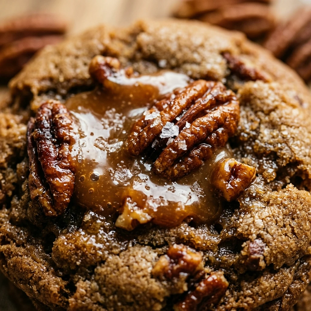 Salted Caramel Pecan Pie Cookies Recipe