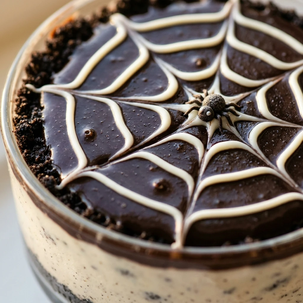 Spider Web Oreo Cheesecake Cups Recipe
