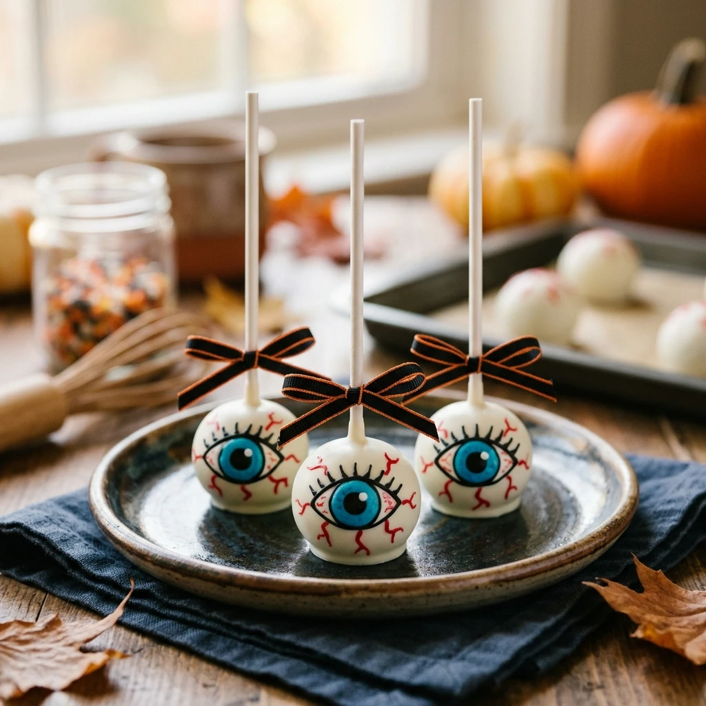 Spooky Eyeball Cake Pops Recipe