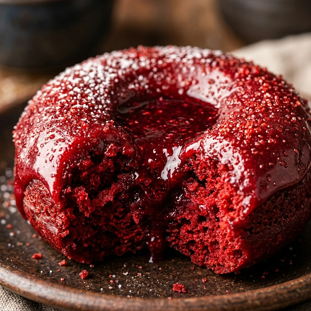 Vampire Bite Red Velvet Donuts Recipe